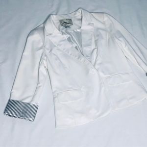 White Blazer with strip detail